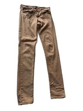 Flying Monkey Women's Mid-Rise Skinny Jeans in Tan Brown Size 28